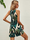 Hawaiian Print Dress Y2K