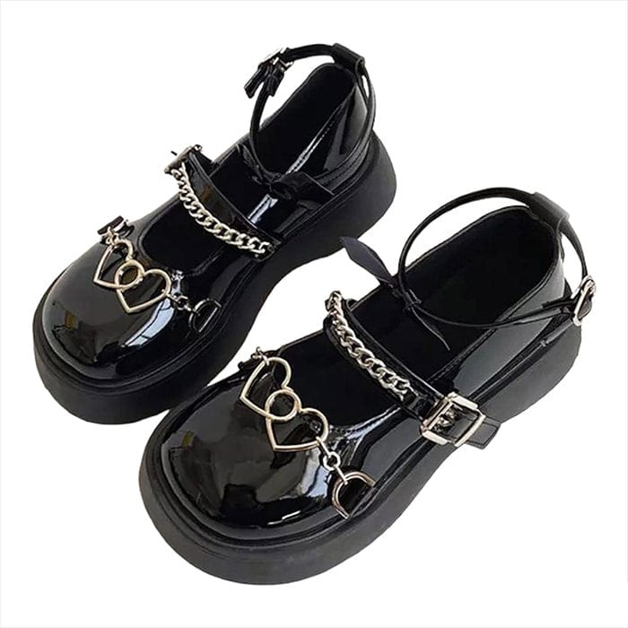 Y2K Black Sandals