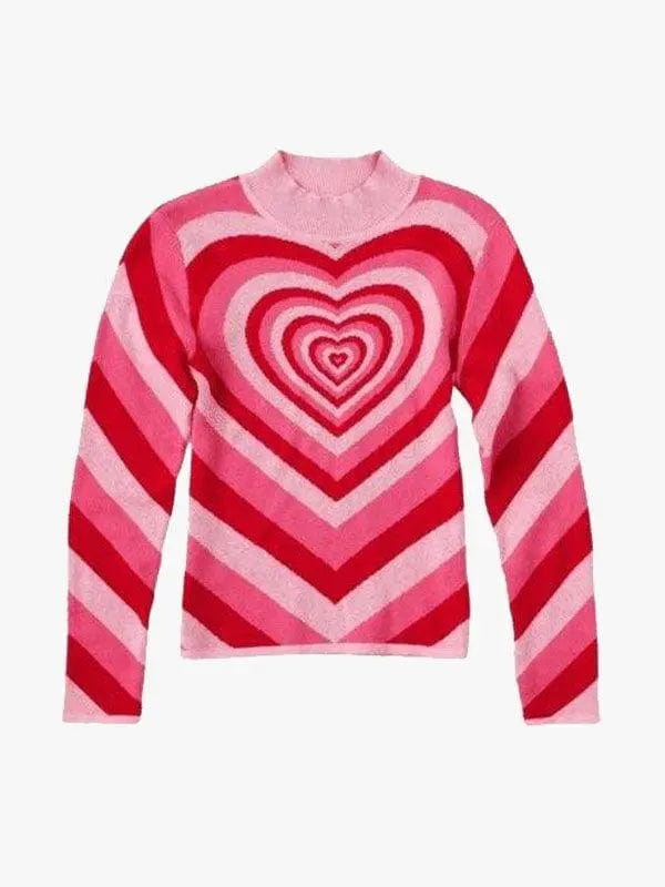 Y2K Heart Sweater