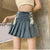 High Waisted Denim Mini Skirt