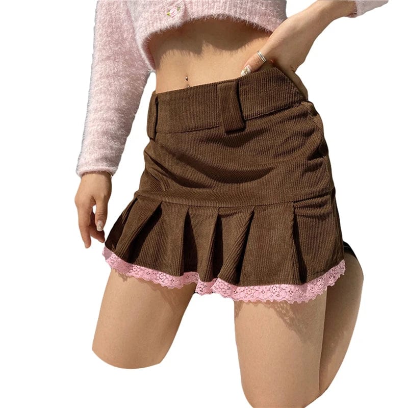 Pleated Y2K Micro Skirt