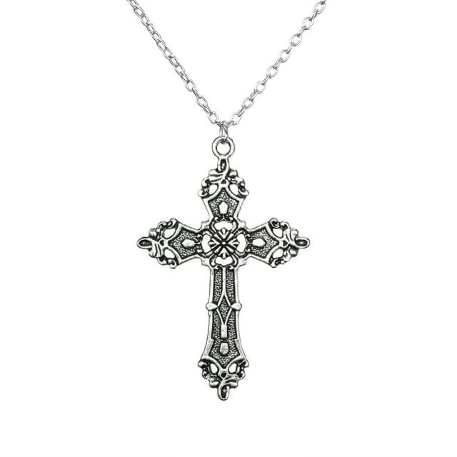 Cross Pendant Necklace Y2K