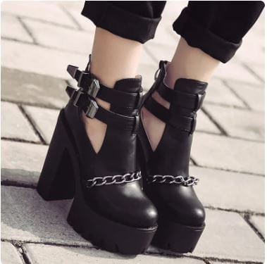 Y2K Punk Ankle Boots