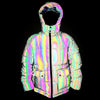 Rainbow Y2K Puffer Jacket