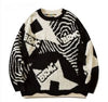 Retro Graffiti Y2K Sweater