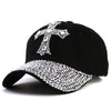 Rhinestone Cross Y2K Hat