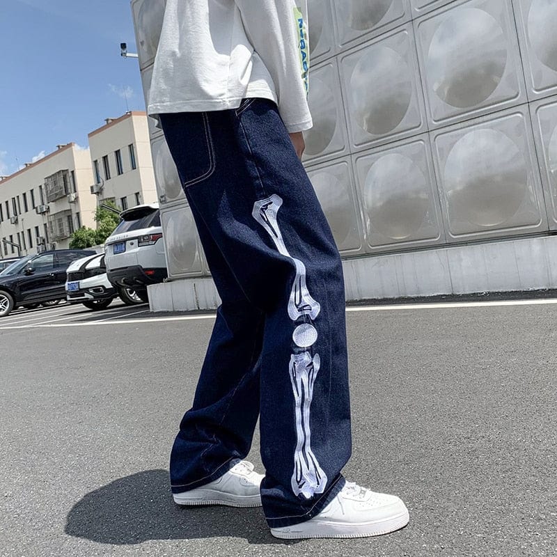 Skeleton Jeans Y2K