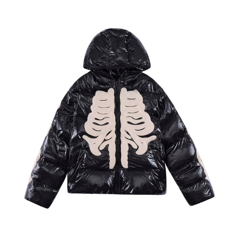 Puffer Skeleton Jacket Y2K