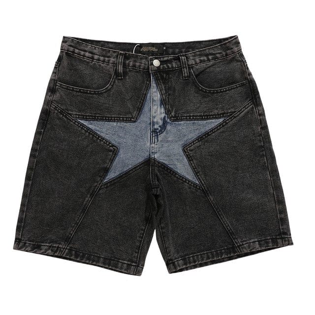 Y2K Star Denim Shorts