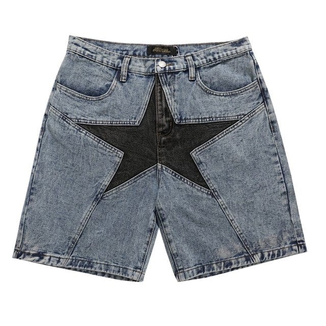Y2K Star Denim Shorts