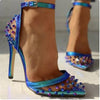 Blue Y2K High Heels