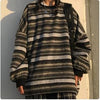 Oversized Striped Y2K Sweater