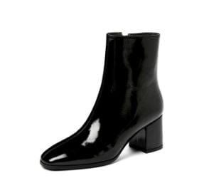 Zipper Y2K Leather Boots